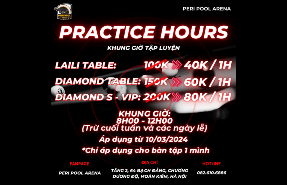 Tập thoải mái không lo về giá cùng PERI POOL ARENA !